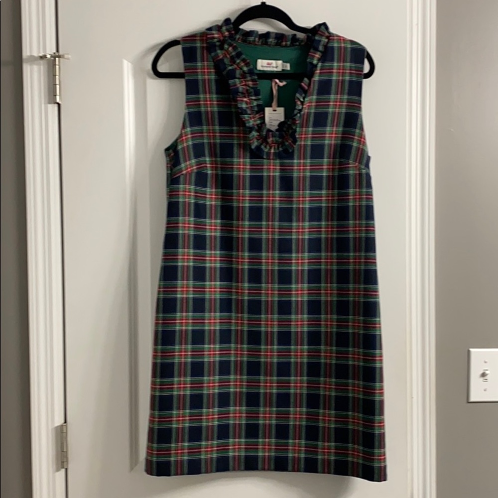 Holiday Tartan Ruffle Dress - Vineyard Vines